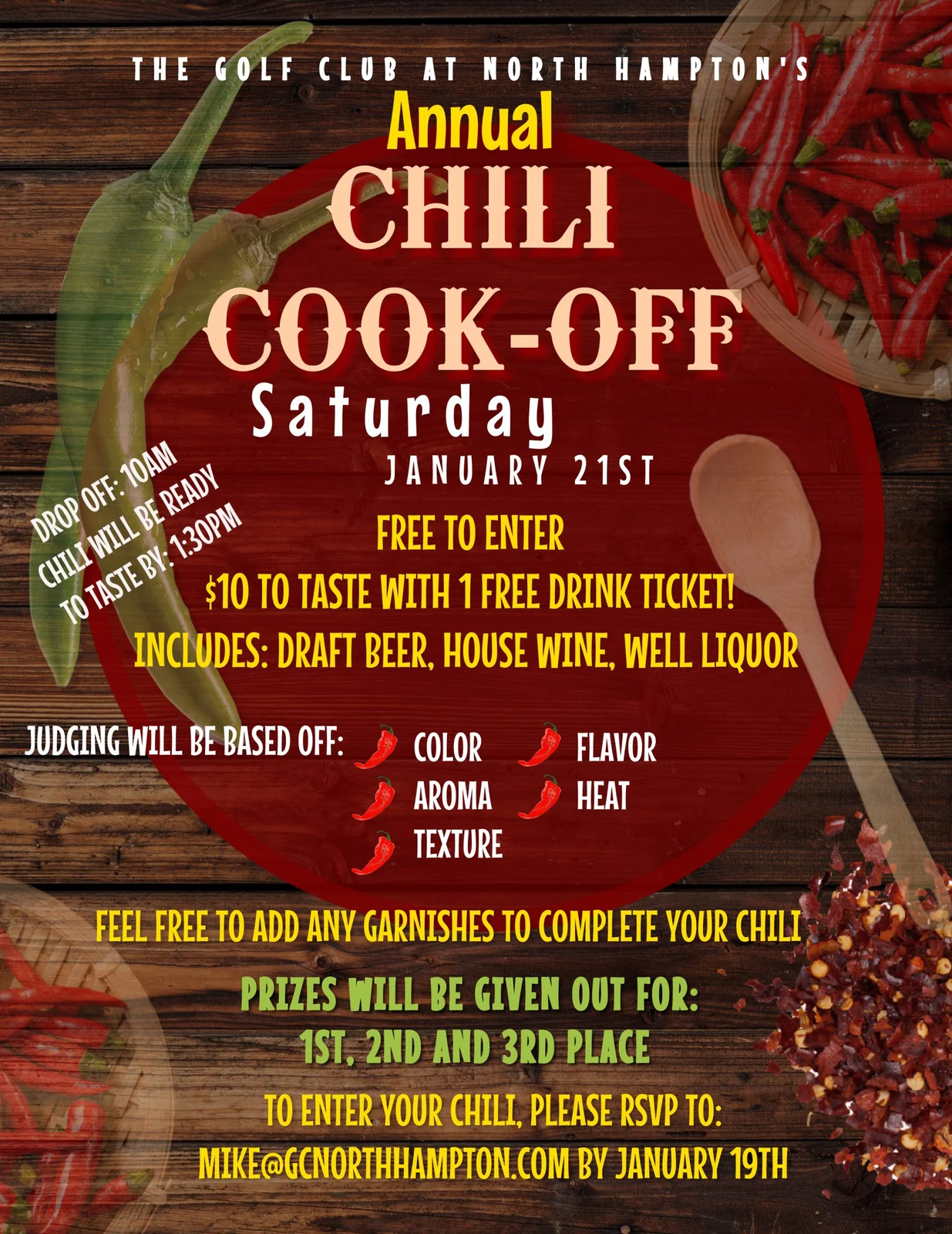 Chili Cook-Off • January 21st
