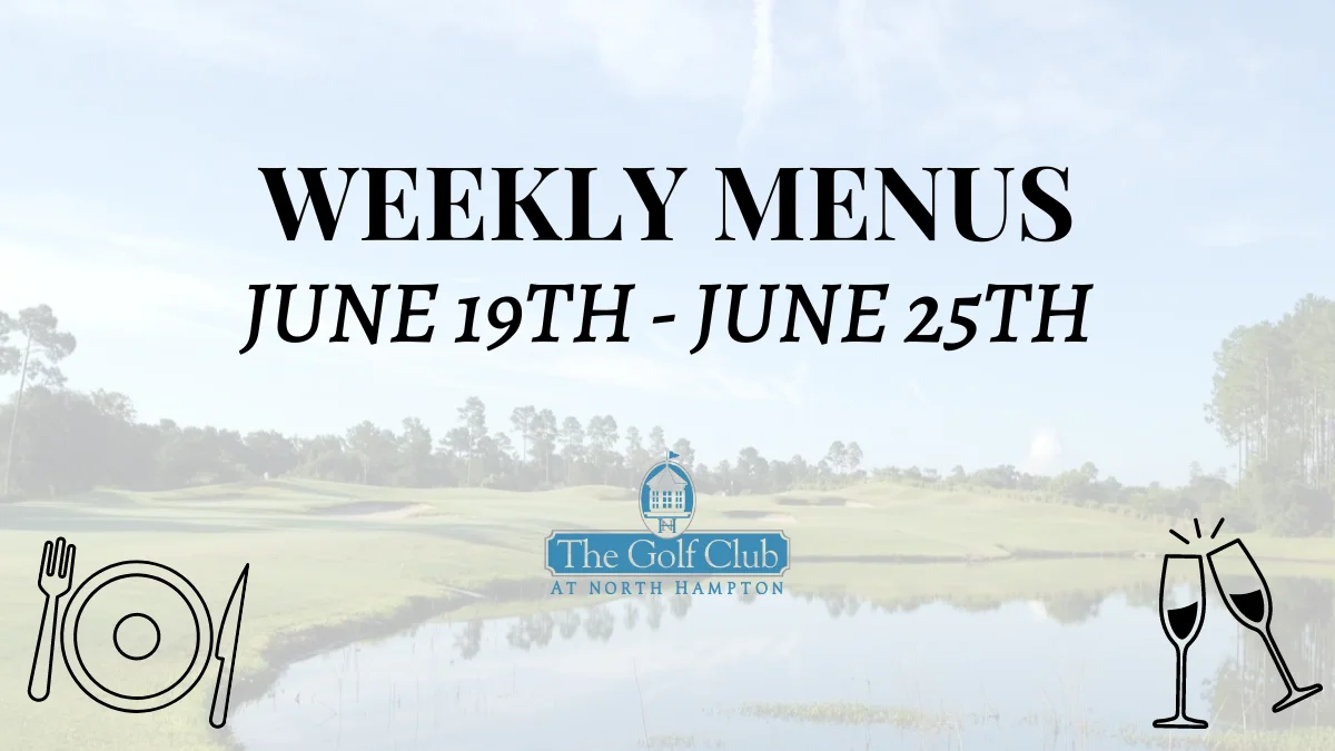Weekly Menus – 6/19