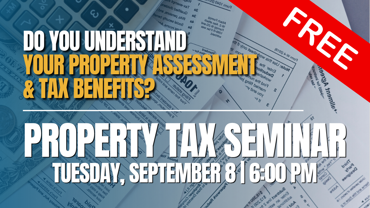 FREE Seminar | Property Taxes – 9/8